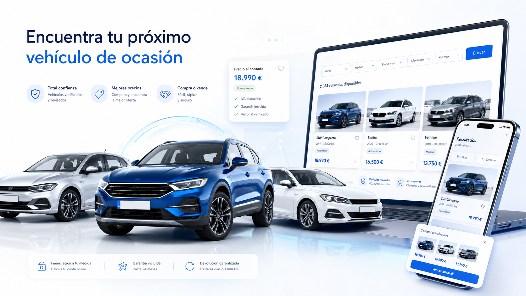 Vehículos de ocasión y coches de segunda mano en vendecaranuncios.com
