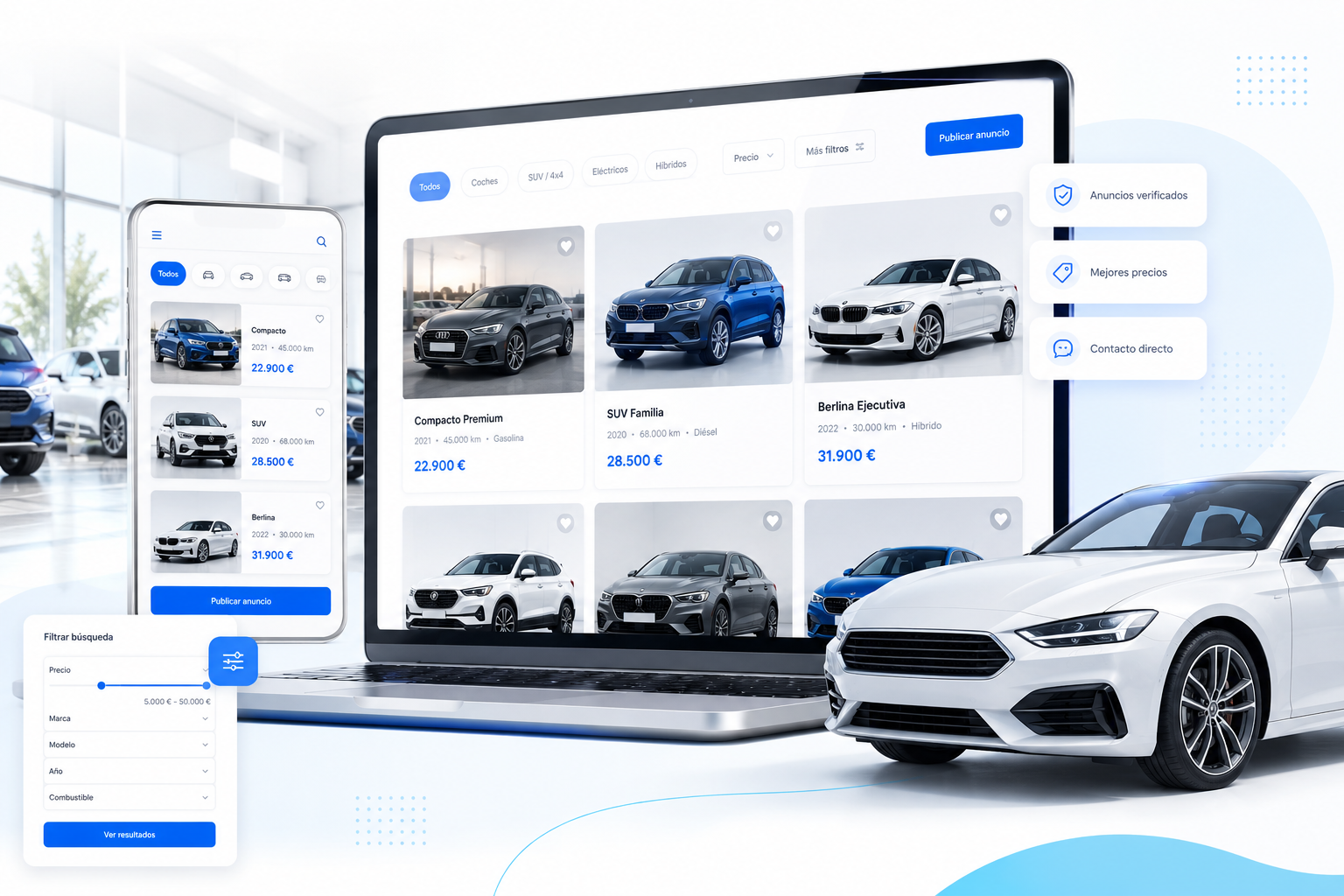 Publicar anuncios gratis de coches y vehículos en Vendecaranuncios.com